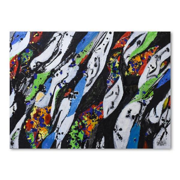 Jenik Cook, Original Acrylic Painting on Gallery Wrapped Canvas (48" x 36"), Hand Singed with Letter