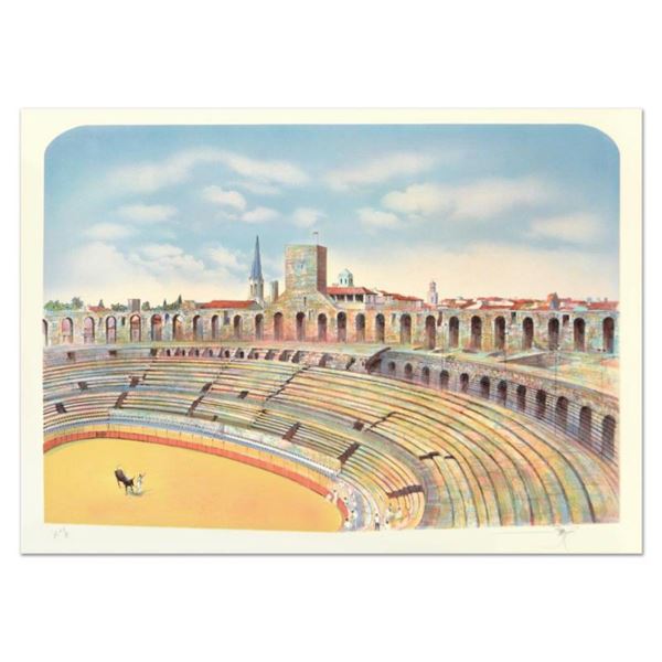 Rolf Rafflewski, "Arles" Limited Edition Lithograph, Numbered and Hand Signed.