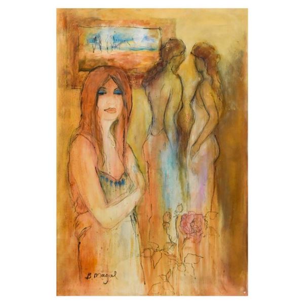 Batia Magal, Original Acrylic Painting on Canvas, Hand Signed with Letter of Authenticity.