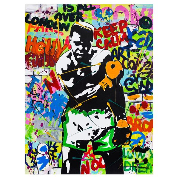 Nastya Rovenskaya- Mixed Media "Muhammad Ali"