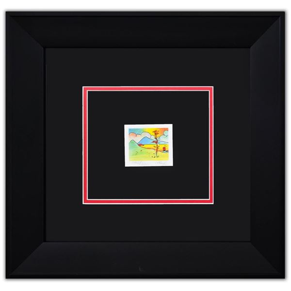 Peter Max- Original Lithograph "Tree with Sailboat (Mini Series)"