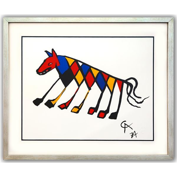 Alexander Calder- Lithograph on Arches Paper "Flying colors - Beastie"