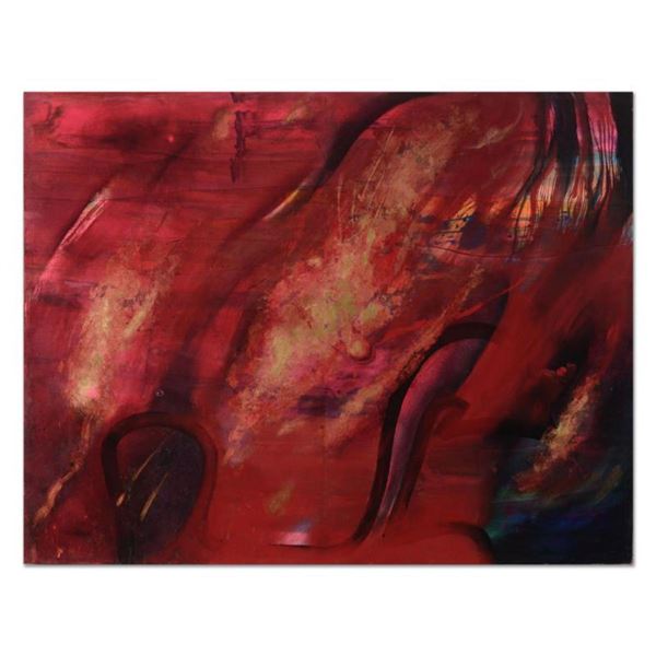 Martin Katon, Original Oil Painting with Hand Laid Gold Leaf on Gallery Wrapped Canvas (42" x 54"), 