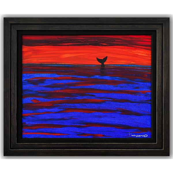 Wyland- Original Painting on Canvas "Swim"