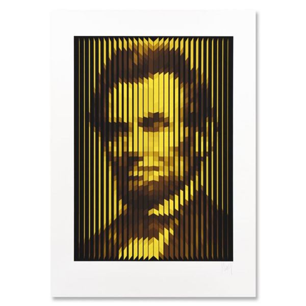 Jean-Pierre Yvaral (1934-2002), "Abraham Lincoln" Limited Edition Serigraph, Numbered and Hand Signe