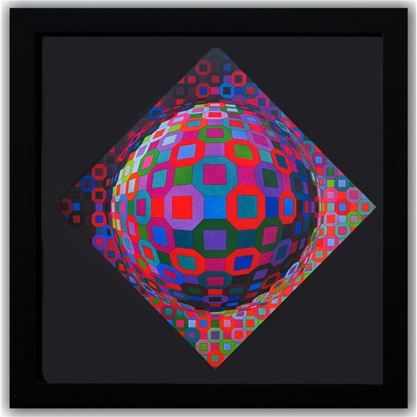 Victor Vasarely- Heliogravure Print "Planetary"
