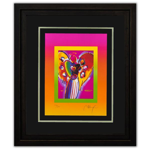 Peter Max- Original Lithograph "Angel with on Blends"