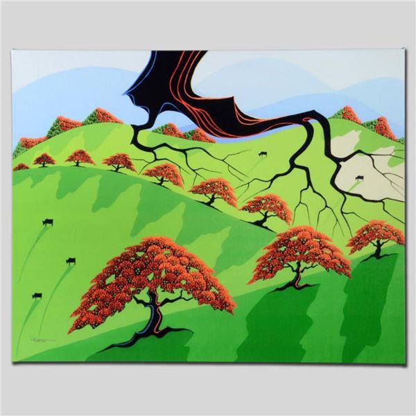 "Fall Fields" Limited Edition Giclee on Canvas by Larissa Holt, Numbered and Signed. This piece come