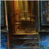 Image 2 : Vadik Suljakov, "Cafe La Raclete" Original Oil Painting on Canvas, Hand Signed with Letter of Authen