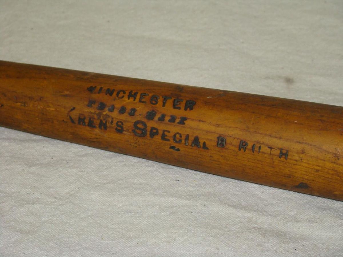 Vintage Baseball Bat. Winchester. Ruth.