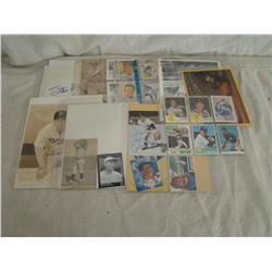 Baseball Card Autograph Lot