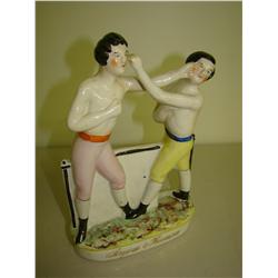 Boxing. Porcelain Boxing Statue.