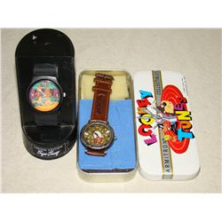Looney Tunes Wrist Watch Lot of Two.