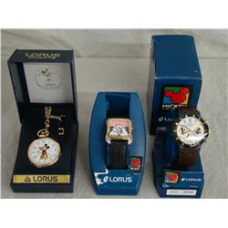 Lot of Three Lorus Watches.