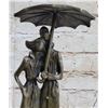 Image 4 : Signed Original Aldo Vitaleh two Lovers in Rain Bronze Sculpture