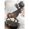 Image 3 : Bull Moose Buck Stag Bronze Statue Sculpture Figure Decor Moigniez