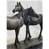 Image 2 : ORIGINAL HORSES IN LOVE BRONZE SCULPTURE MARBLE BASE FIGURINE
