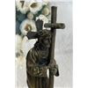 Image 3 : Signed Original Valli Jesus Christ Forced To Carry Cross Bronze Statue