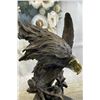 Image 3 : Abstract Eagle Bust w/ Talon and Feather Bronze Statue