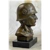 Image 3 : Unknown German Soldier Bronze Bust Sculpture Statue WW1 WW2