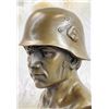 Image 4 : Unknown German Soldier Bronze Bust Sculpture Statue WW1 WW2