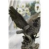 Image 2 : Owl and Snake Bronze Statue Sculpture on Marble Base