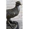 Image 3 : Pheasant Grouse Game Bird Hunter Bronze Marble Statue Wildlife Trophy