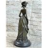 Image 2 : Signed Original Vitaleh Victorian Lady With Flowers Bronze Sculpture