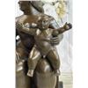 Image 2 : Large Botero Bronze Mother with Child Nudes Figurine