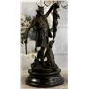 Image 1 : Scottish Hunter w/ Dog Bronze Statue Marble Base