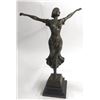 Image 2 : Free as Bird by D.H Chiparus Elegant Woman Genuine Solid Bronze Sculpture
