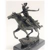 Image 2 : Colinet Bronze Girl Horse Rider Sculpture