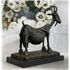 Image 2 : Picasso Goat Abstract Bronze Figure Sculpture Statue Marble Base Modern Art