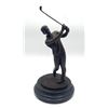 Image 1 : Bronze Golf Shot Statue With Tiered Marble Base