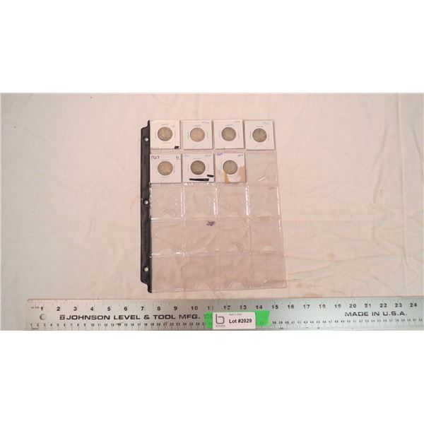 (7) 1920,21,27,28,29,30,31 Quarters