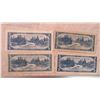 Image 6 : (4) 1954 $5 Bills