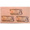 Image 2 : (3) 1973 $1 Bills (in sequence)