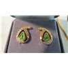 Image 2 : Green stone earrings + necklace set