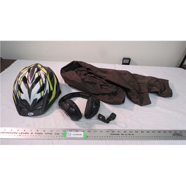 Bell bike helmet with sennheiser headphones (no cord)