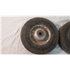 Image 2 : (2) replacement tires + rims for 2 wheel cart