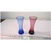 Image 1 : colored glass vases (2)