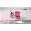 Image 1 : pink bike with pot art piece