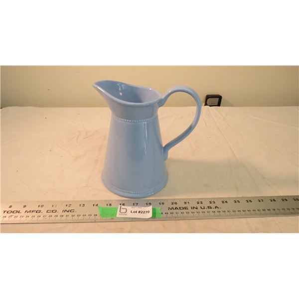 Blue pitcher - 7.5" tall