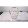 Image 1 : Glass pail with handle - 7" tall