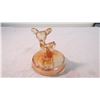 Image 2 : Depression glass candy dish deer topper