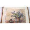 Image 2 : Framed watercolor picture - by irene vaughan - purple violet 1979