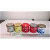 Image 1 : (5) Tobacco tins