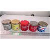 Image 3 : (5) Tobacco tins