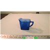 Image 1 : Cobalt blue pitcher - 3 3/4 tall (has chip on top)