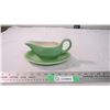 Image 1 : Green Gravy boat with tray